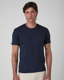 🎁 Camiseta Masculina Algodão Pima Marinho (100% off)