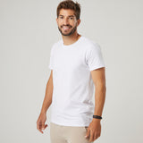 🎁 Camiseta Masculina Algodão Pima - Branca (100% off)