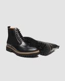 Bota Masculina Preta em Couro - Gabriele