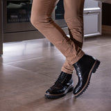 Bota Masculina Preta em Couro - Gabriele